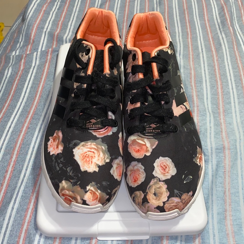Adidas Floral Flux Black/Semi Orange Shoes